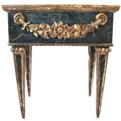 Vintage Hand Carved Side Table