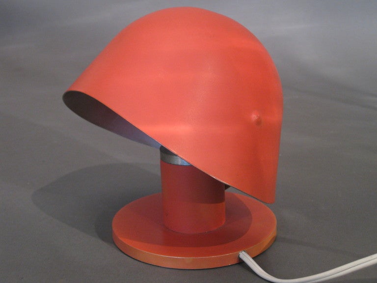 Aluminum Rare Sergeant Schultz Table Lamp by George Nelson 1947