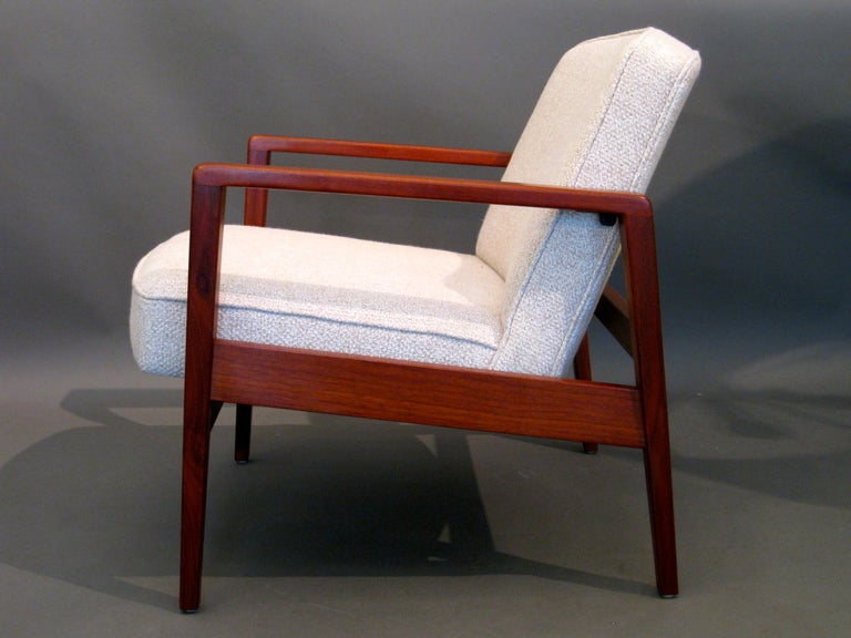 Mid-20th Century Pair George Nelson Walnut Lounge Chairs For Herman Miller Signed