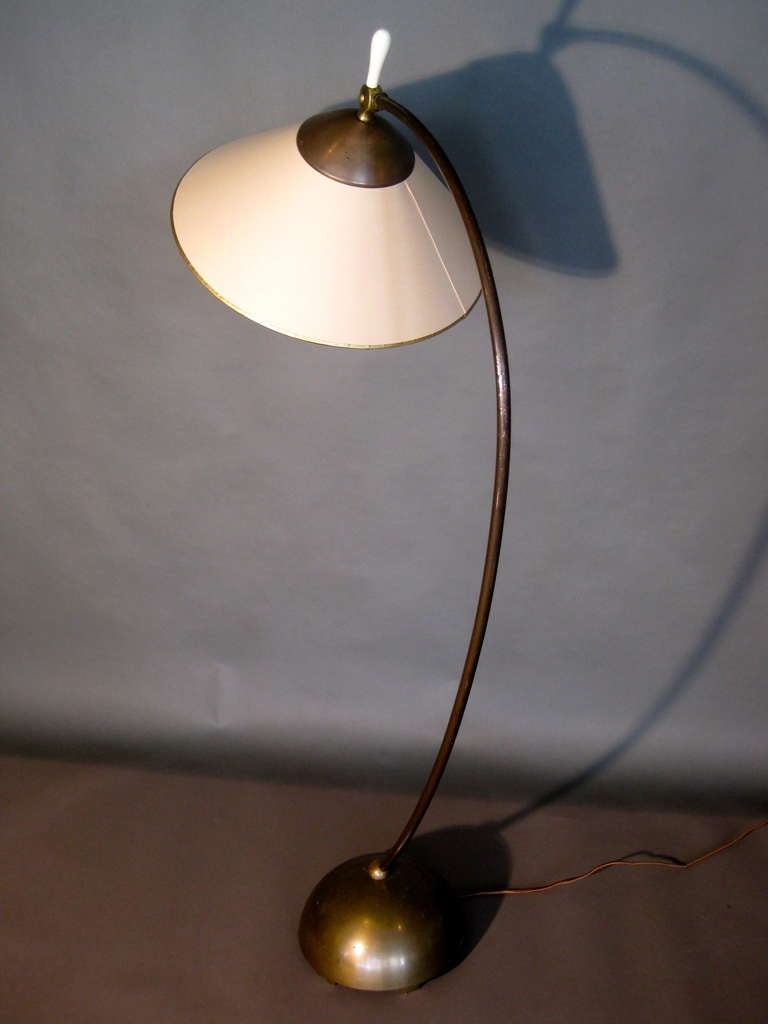 Russel Wright Adjustable Floor Lamp In Good Condition In Easton, PA