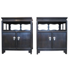 Pair Michael Taylor Night Stands for Baker