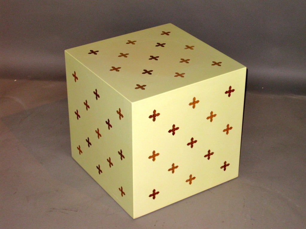 Edward Wormley Parquetry Cube Side Table for Dunbar 1