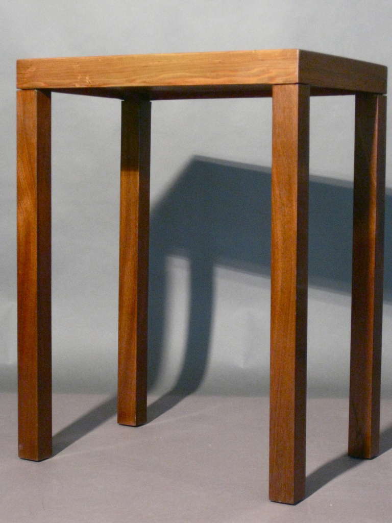 1960s Modernist Inlaid Wood Marquetry Side Table 1