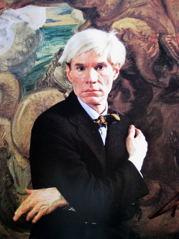 ANDY WARHOL: DOLLAR SIGNS Exhibition Poster SIGNED BY WARHOL