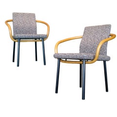 Pair Ettore Sottsass "Mandarin" Chairs for Knoll International