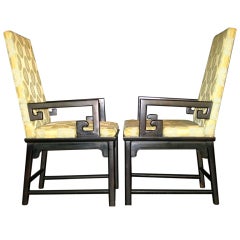 Pair Raymond Sobota Asian Modern Armchairs for Century Furniture