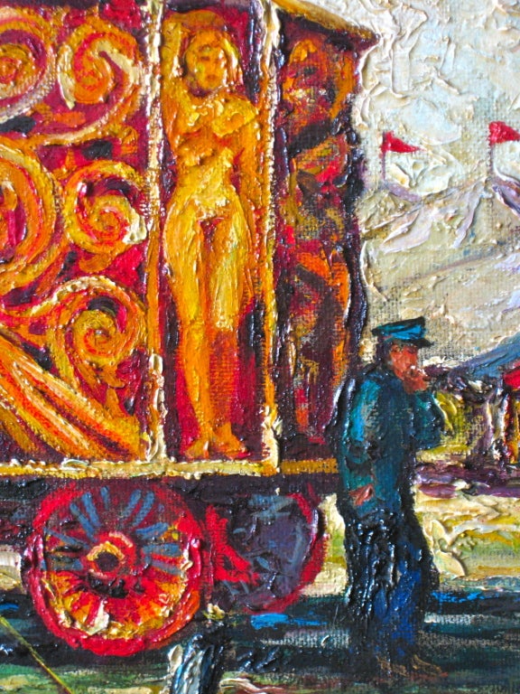 Circus Painting by Superman Comic Artist Dennis Neville