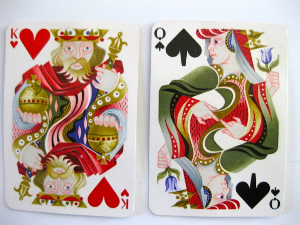 Hermes Set Poker Playing Cards, 2 Decks, Designed by Cassandre 1