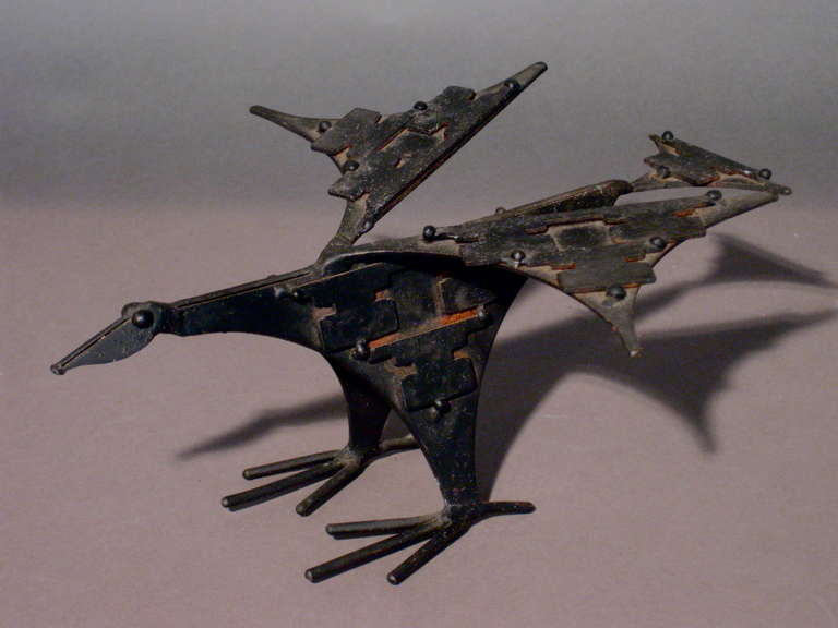 American Animal Sculpture of a Bird by John Risley ca. 1950s
