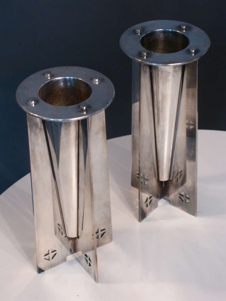 Pair of Gwathmey Siegel Courtney Bud Vases for Swid Powell 3