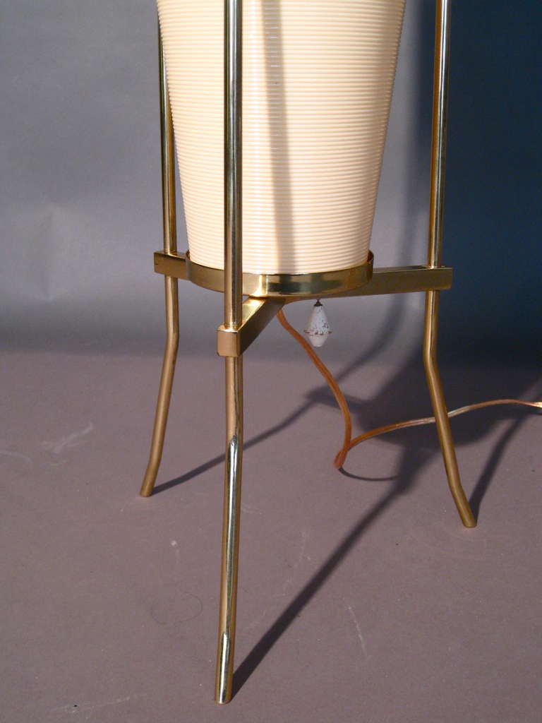 Exceptional Heifetz Rotoflex Table Lamp with Brass Tripod Base 1