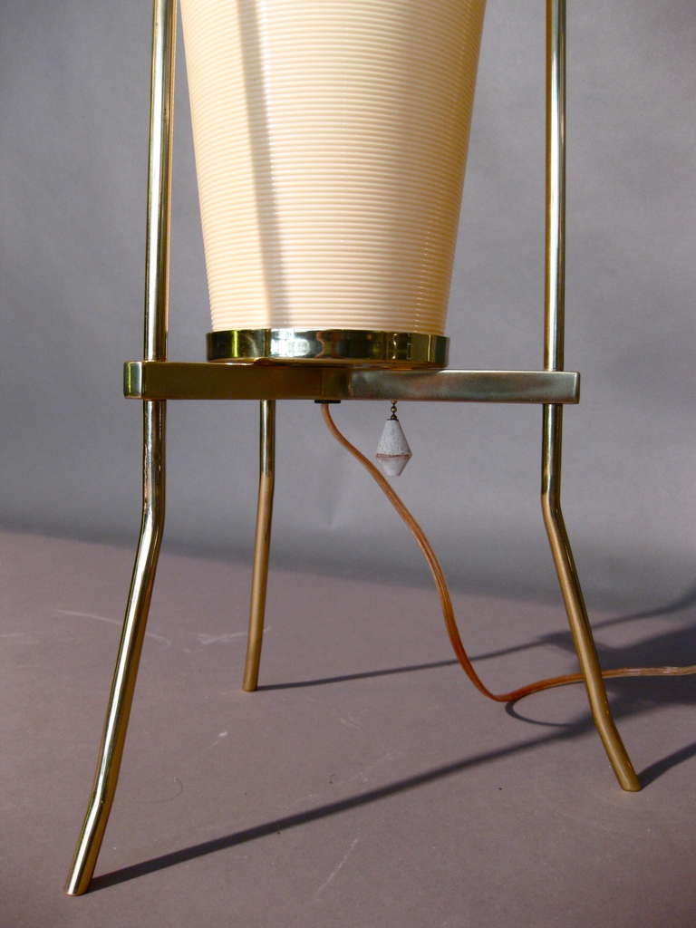 Exceptional Heifetz Rotoflex Table Lamp with Brass Tripod Base 2