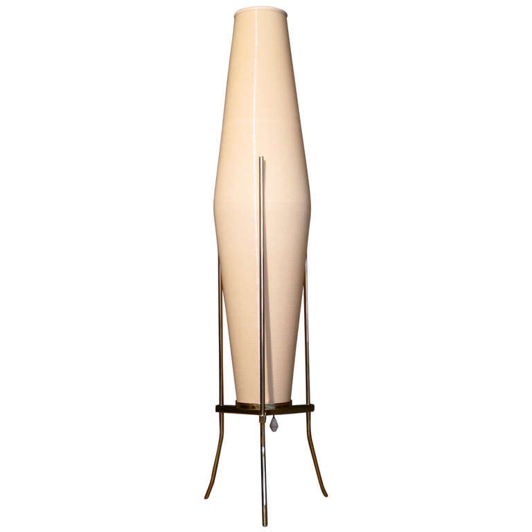 Exceptional Heifetz Rotoflex Table Lamp with Brass Tripod Base