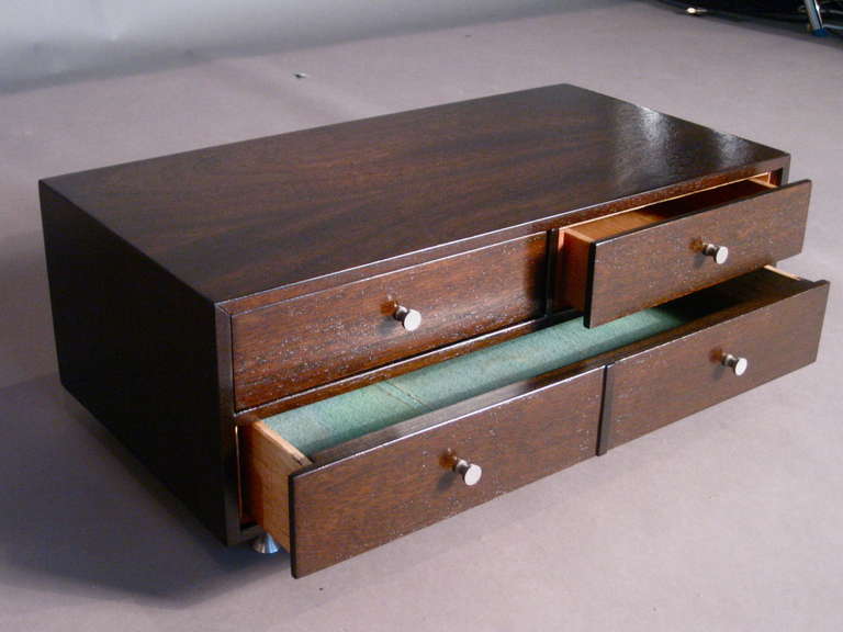 Paul McCobb Style Mahogany Jewelry Chest 3