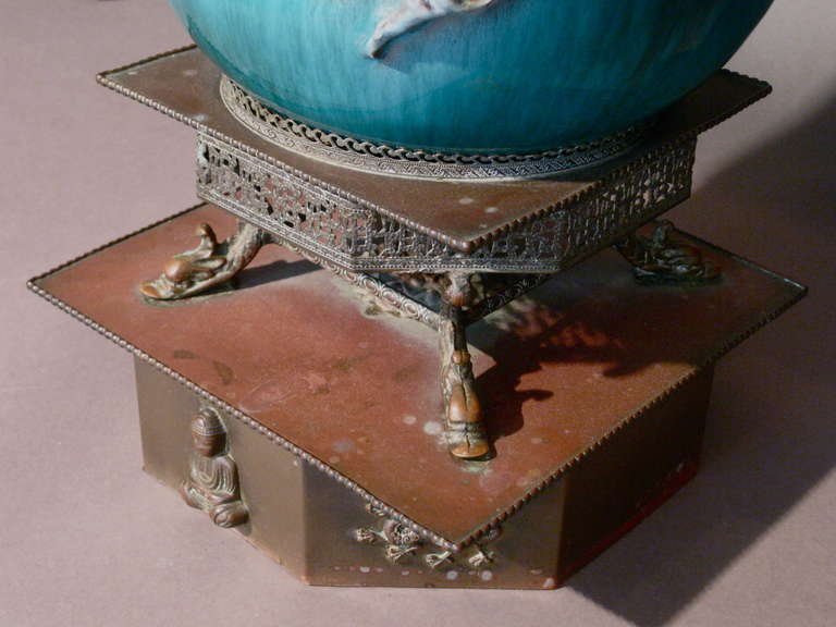 Pair 1940s Marcello Fantoni Italian Ceramic Table Lamps 4