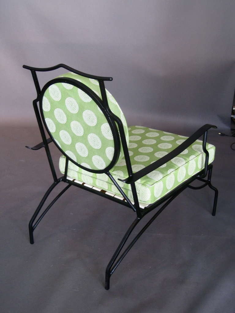 Pair Asian Modern Outdoor Lounge Chairs c.1950s 2