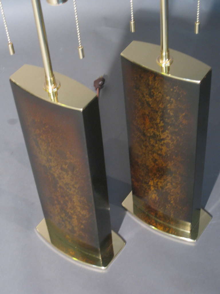 Pair of 1960s Mutual Sunset Lamp Company Table Lamps 1
