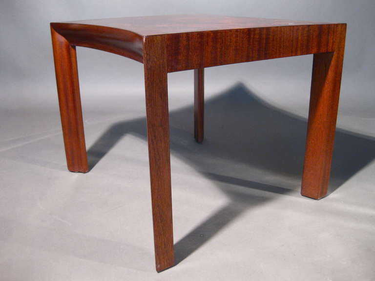 Pair of Sculptural 1940s Flame Mahogany Low Tables 3