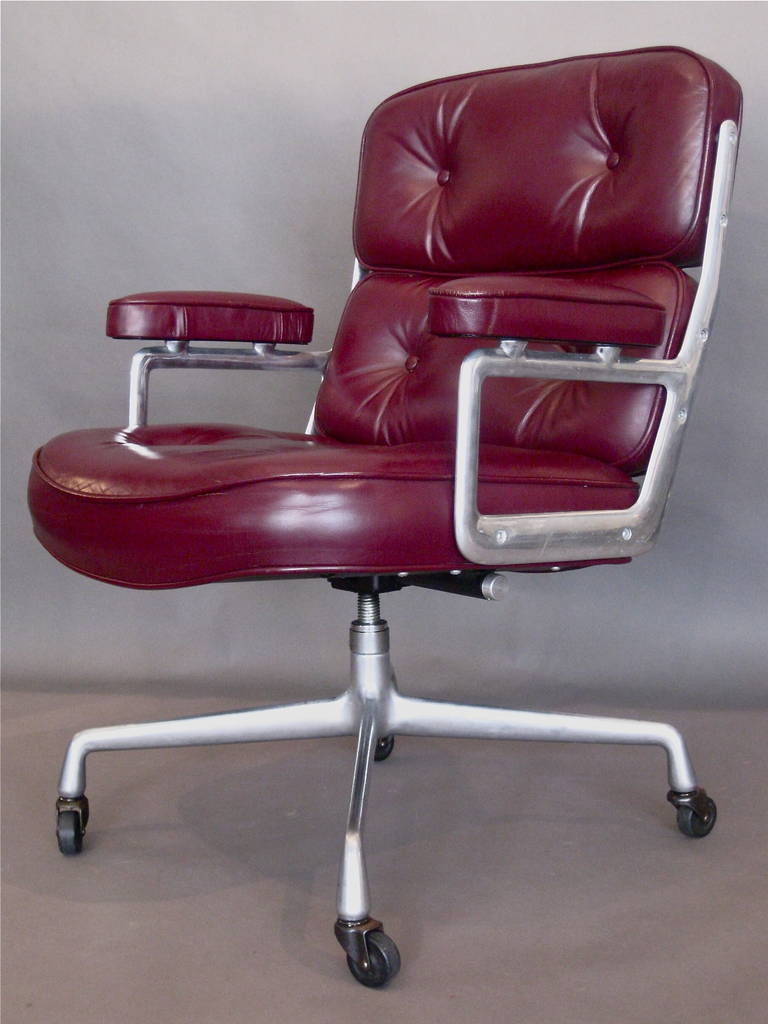 Charles Eames Time Life Executive Desk Chair with Original Leather
