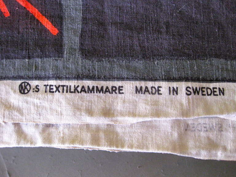 ATOMICS Swedish Textile Designed by Theodor Svedberg in 1954 3
