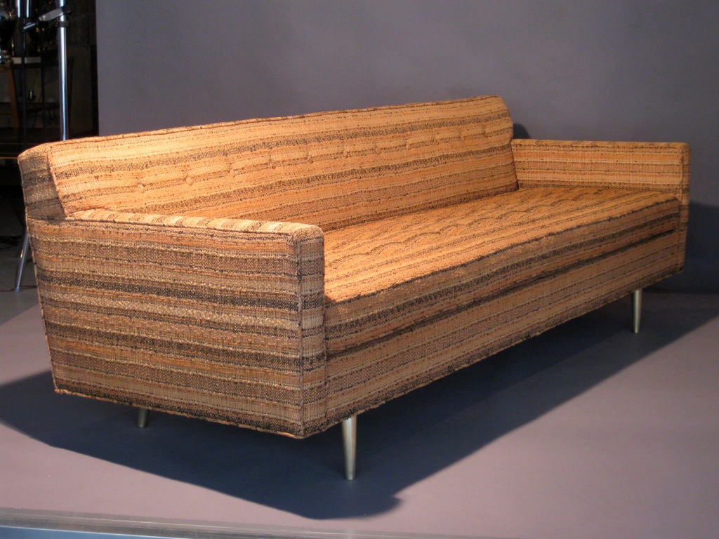 American Edward Wormley for Dunbar Sofa w/ Original Dorothy Liebes Fabric