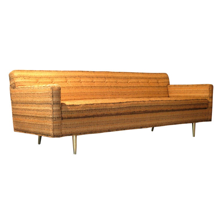 Edward Wormley for Dunbar Sofa w/ Original Dorothy Liebes Fabric