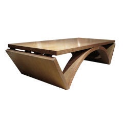 Cerused Oak Coffee Table/Console by Karpen of California