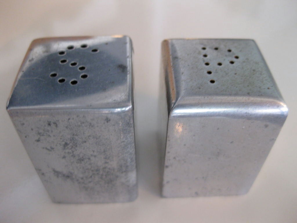aluminum salt and pepper shakers