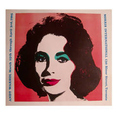 Andy Warhol Screenprint LIZ Exhibition Poster, 1965