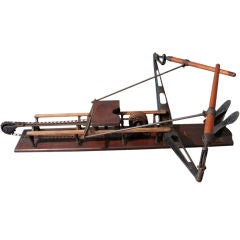 19th C. Cast Iron Rowing Machine by Spalding