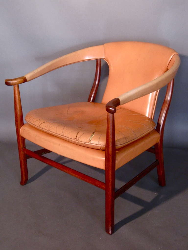 Pair of Danish Teak Lounge Chairs Attributed to Jacob Kjaer, Circa 1950's 2