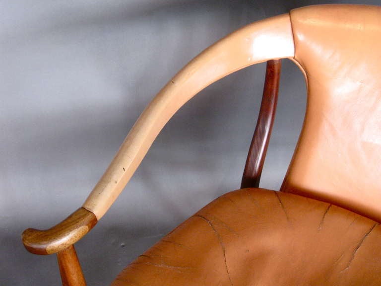 Pair of Danish Teak Lounge Chairs Attributed to Jacob Kjaer, Circa 1950's 3