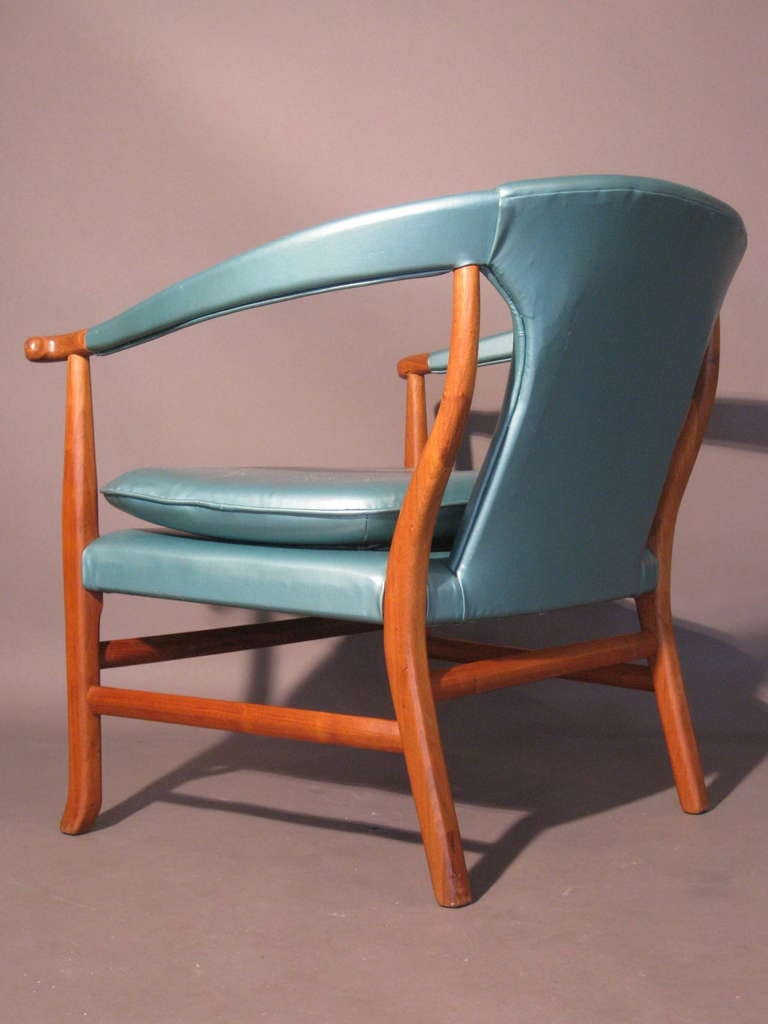 Pair of Danish Teak Lounge Chairs Attributed to Jacob Kjaer, Circa 1950's 5