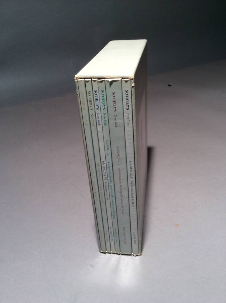 Sothebys Sechs Bände Katalog von Andy Warhol Nachlass Auktion 1988 (Papier)