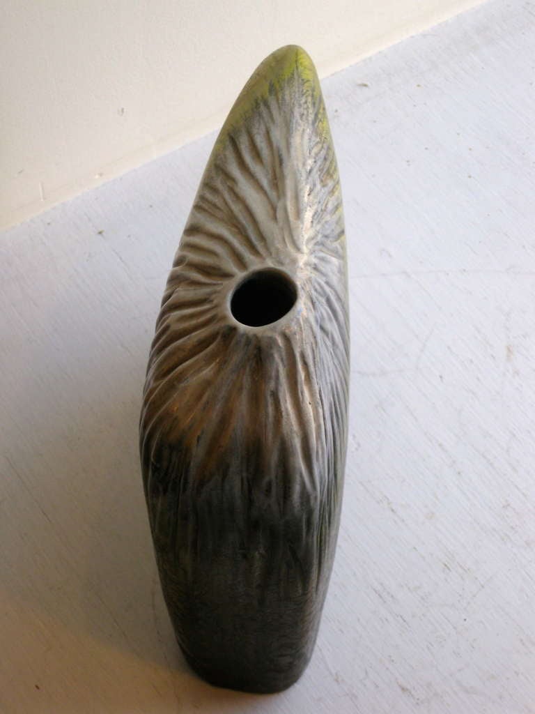Marcello Fantoni Asymmetrical Ceramic Vase for Raymor c.1950s 3