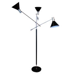 1960
s Three Arm Adjustable Floor Lamp