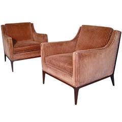Pair Paul McCobb Style Lounge Chairs c.1950s