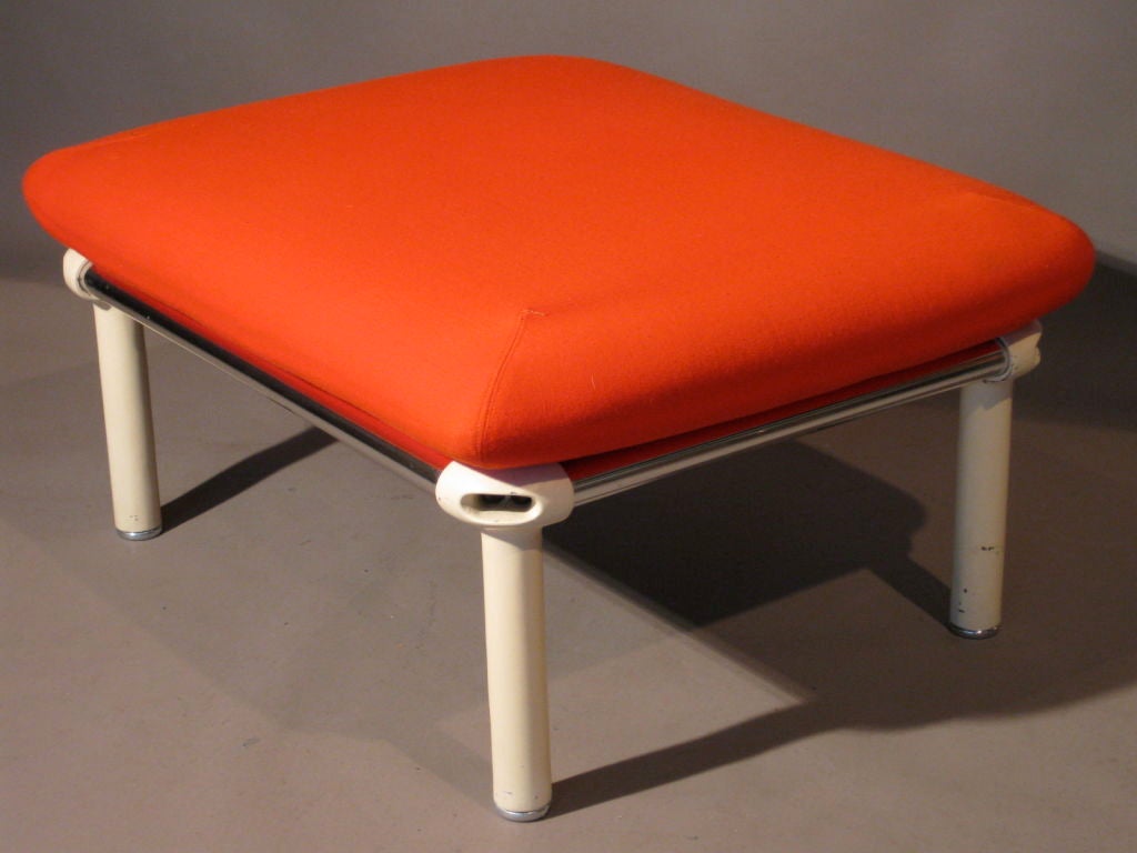 1970's Large Knoll Ottoman by Bruce Hannah & Andrew Morrison