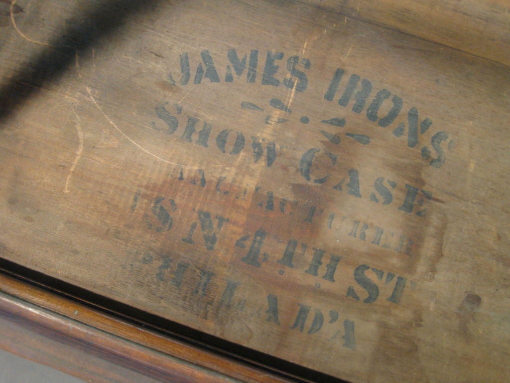 James Irons of Philadelphia Early 20th C. Show Case 3