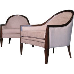 Pair Harvey Probber Style Gondola Lounge Chairs