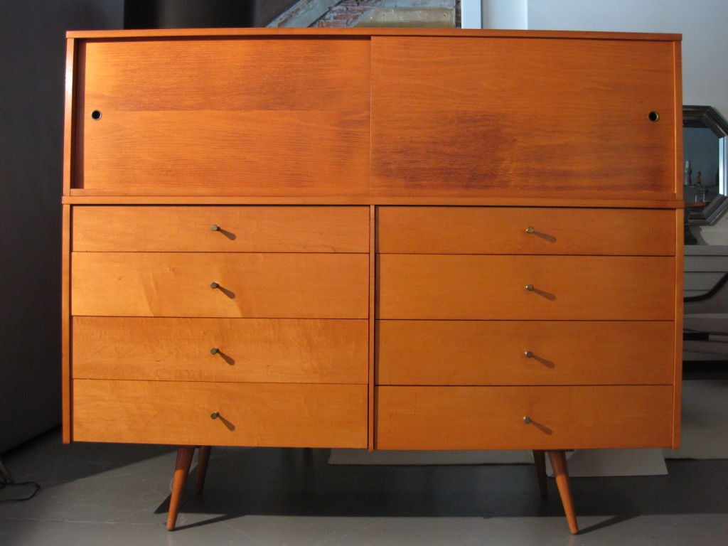 Paul McCobb Eight Drawer Dresser & Storage Cabinet