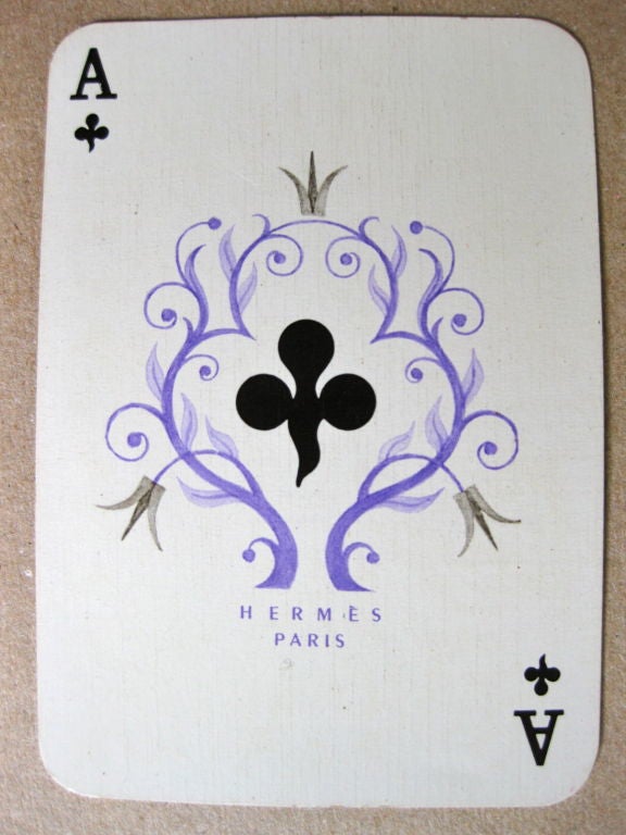 French Hermes Bridge Playing Cards, 2 Decks,  Designed by Cassandre