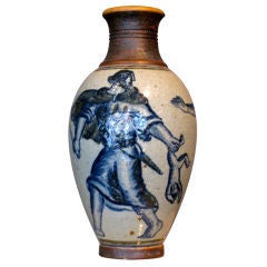 Monumental Jais Nielsen Stoneware Vase for Royal Copenhagen 1926