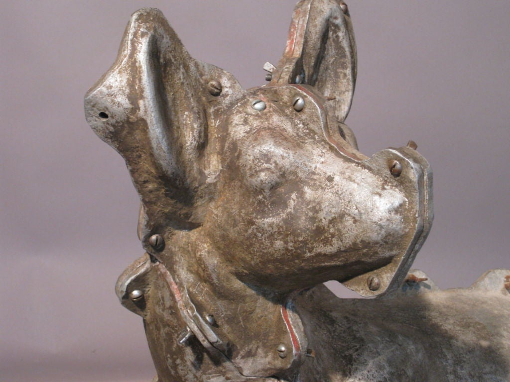 Life Size Cast Aluminum Mold of a Reclining Deer circa 1950s 4