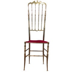 Chiavari Chair in Solid Brass made in Italy c.1950's