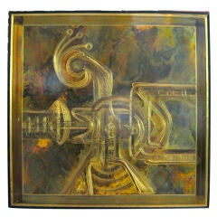 Mastercraft Futuristic Acid Etched Brass Panel
