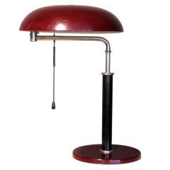 Lampe de bureau moderniste suisse d'Alfred Muller pour Bag Turgi vers 1935