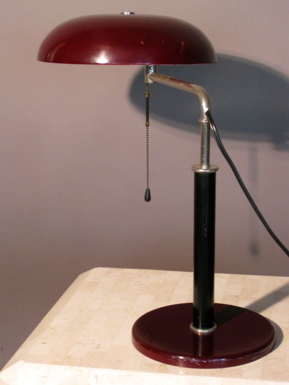 Alfred Muller Modernist Swiss Desk Lamp for Bag Turgi c.1935 5