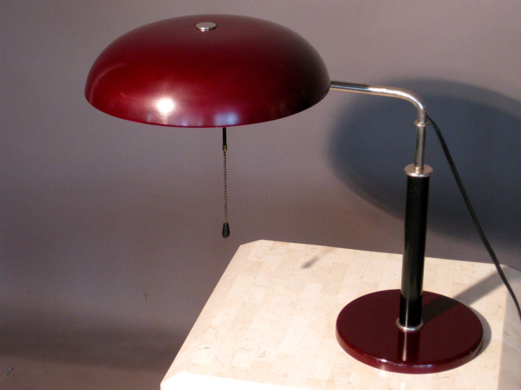 Alfred Muller Modernist Swiss Desk Lamp for Bag Turgi c.1935 1
