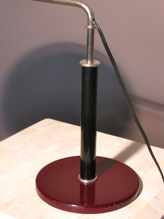 Alfred Muller Modernist Swiss Desk Lamp for Bag Turgi c.1935 2
